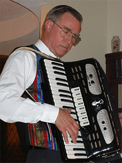 Mark Playing Accordion